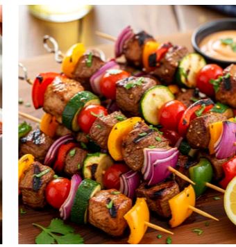 Beef & Pepper Skewers