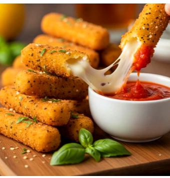 Golden Mozzarella Sticks